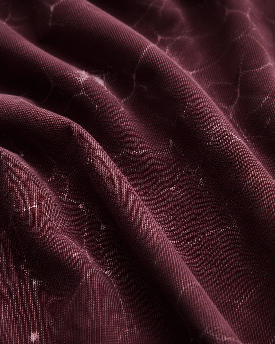 Plum Crackle Acid Wash Oversized T-Shirt