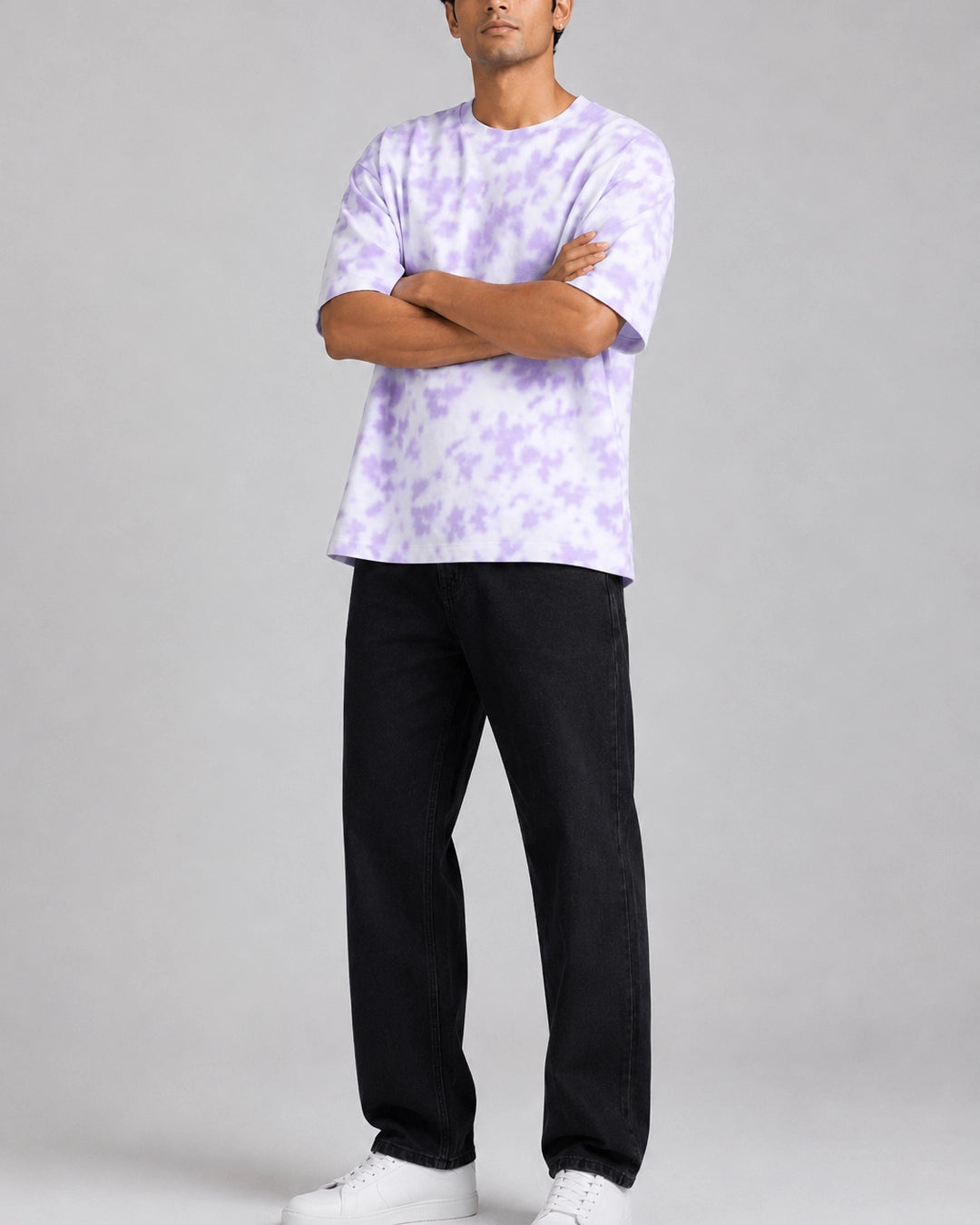 Lilac Drift: Tie Dye Oversized T-Shirt
