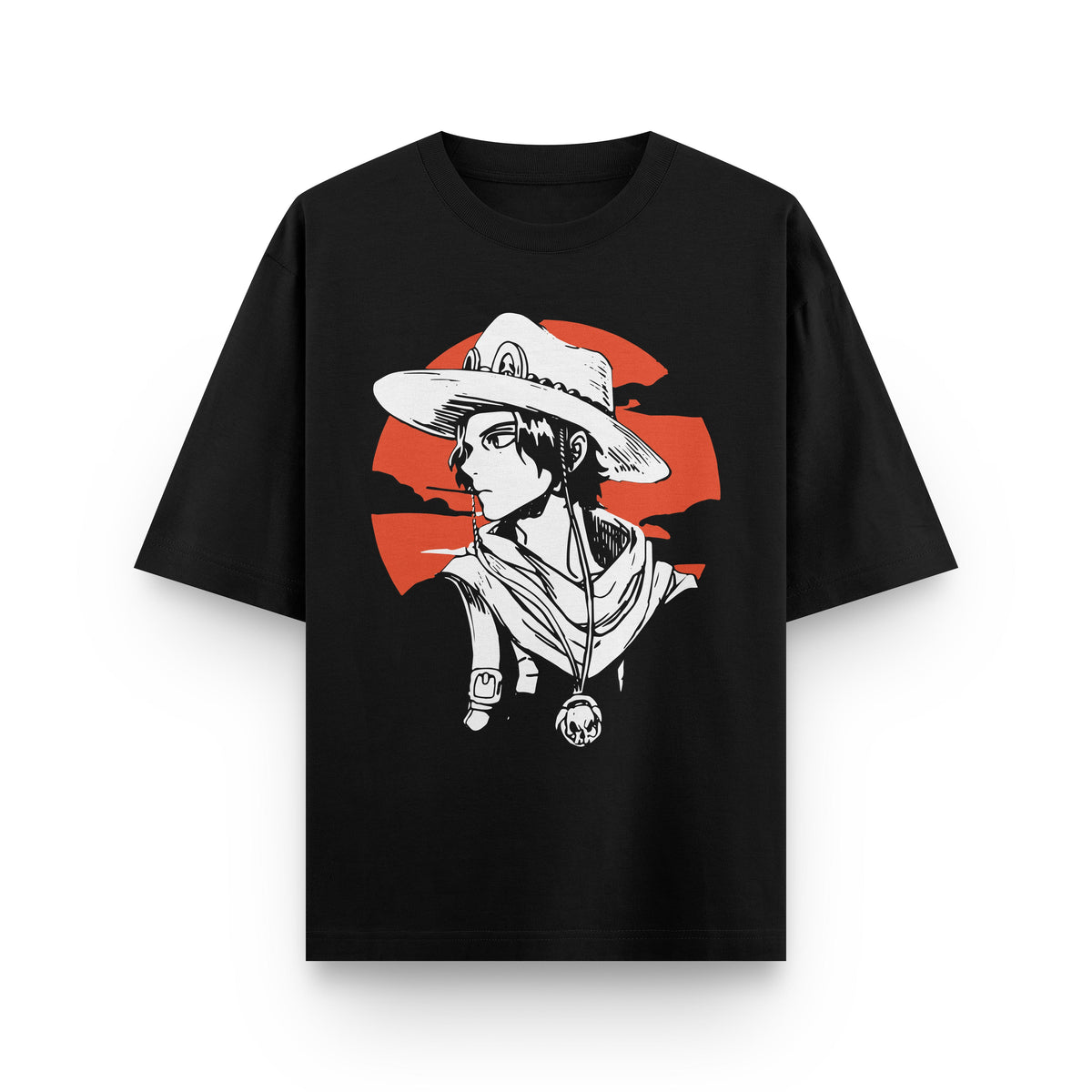 One Piece: Portgas D.Ace Anime Oversized T-Shirt