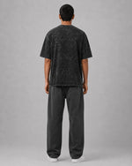 Onyx Crackle Acid Wash Oversized T-Shirt