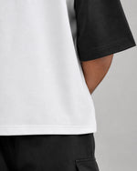Onyx Arc - Oversized Raglan T-Shirt, white and black colour block, Yorlook