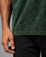 Pine Crackle Acid Wash Oversized T-Shirt