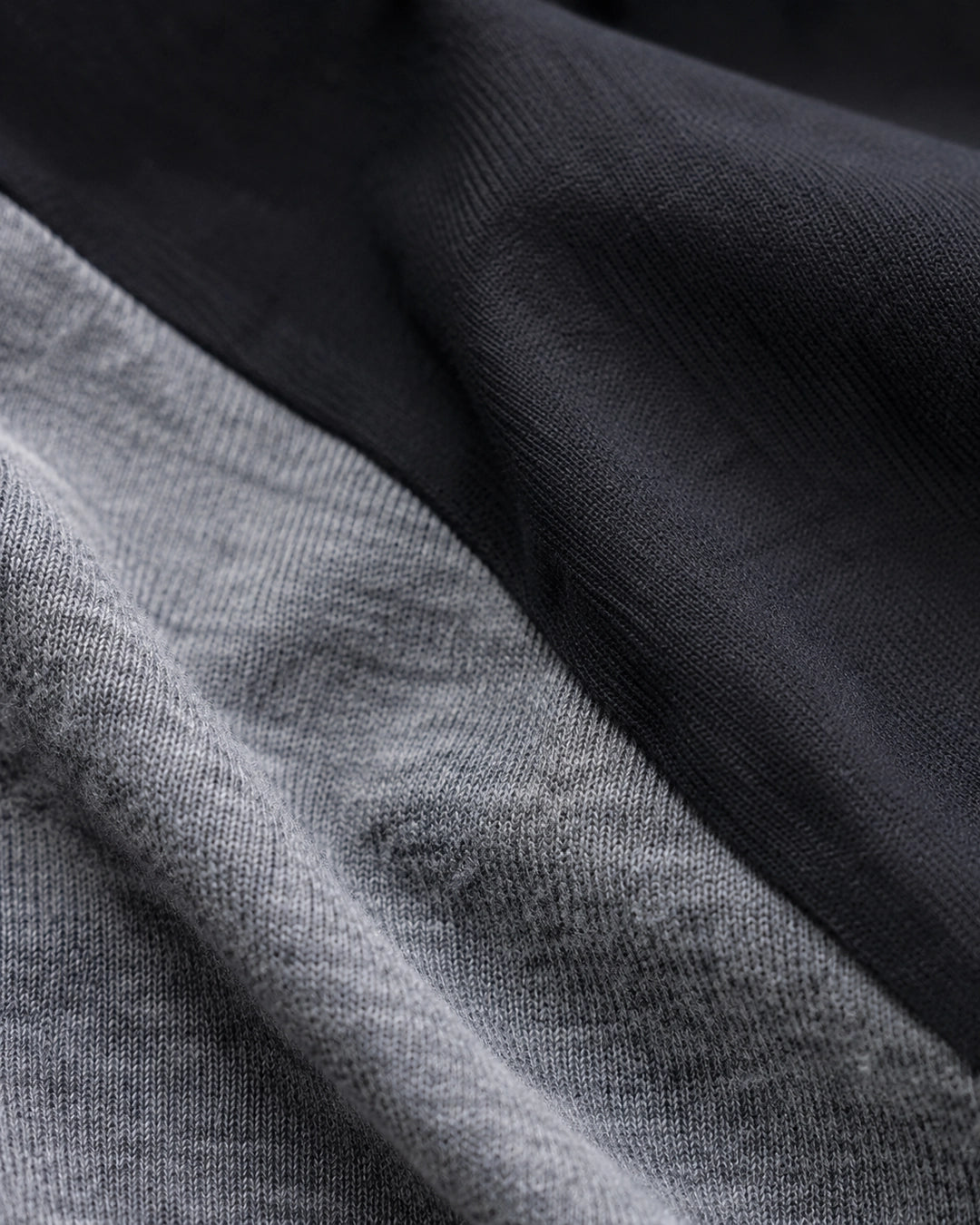 Monsoon Arc - Oversized Raglan T-Shirt, charcoal grey and black colour block, Yorlook
