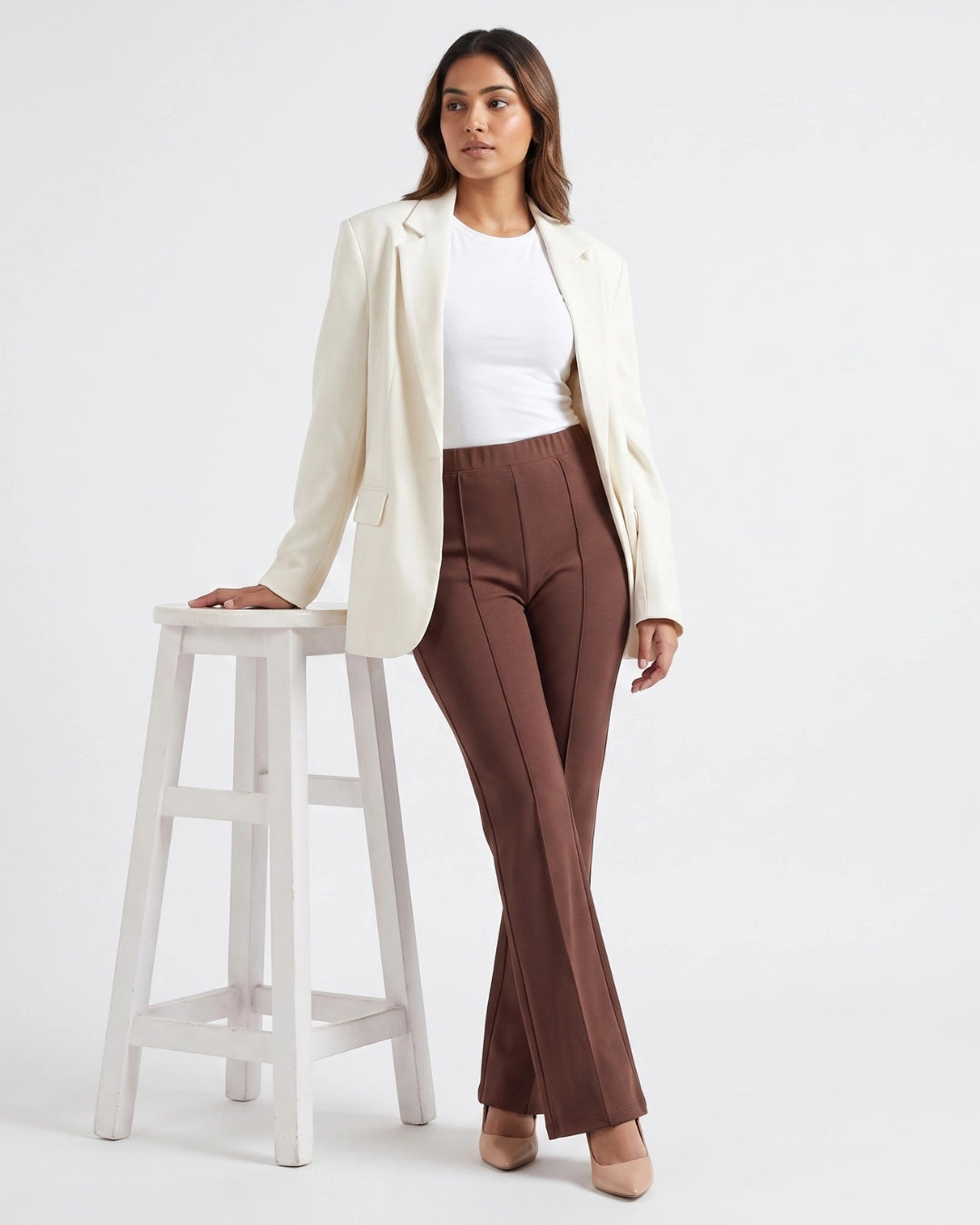 Cocoa Flare Bootcut Trousers