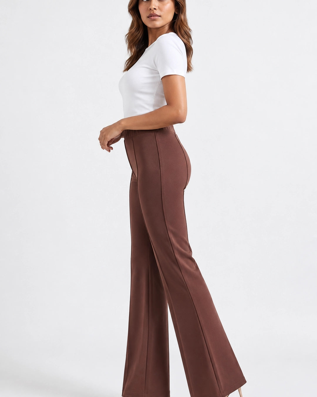 Cocoa Flare Bootcut Trousers
