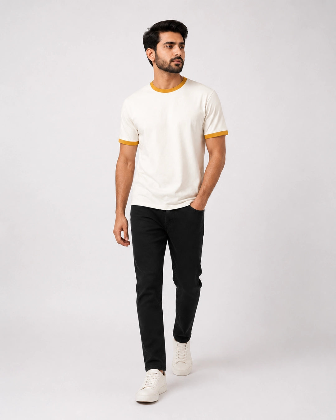 Saffron Ring: Ringer T-Shirt
