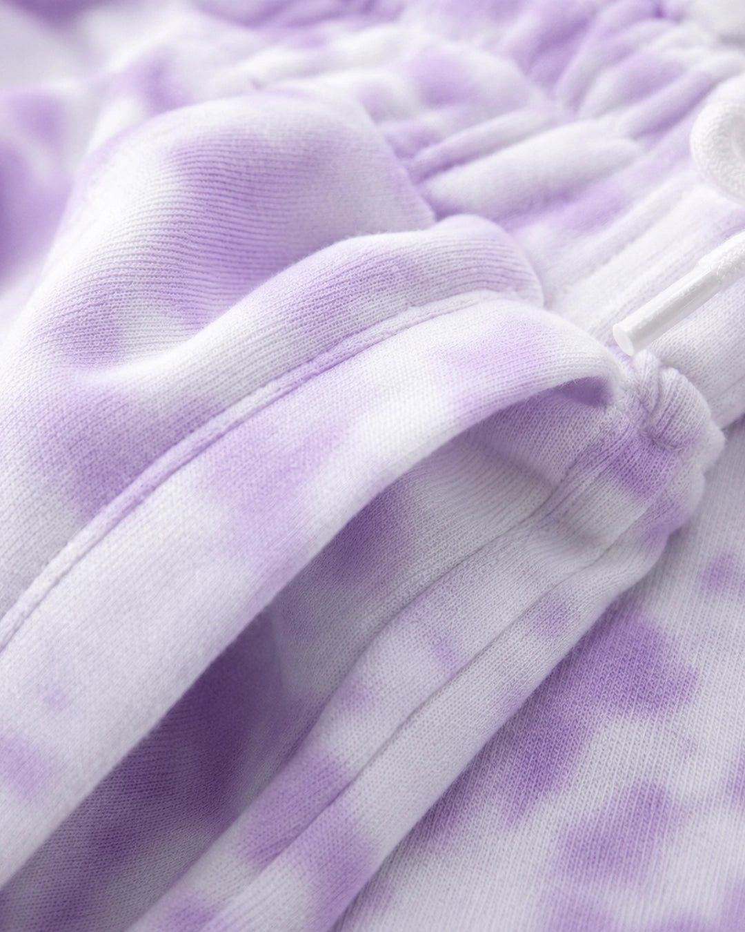 Lilac Drift: Tie Dye Shorts