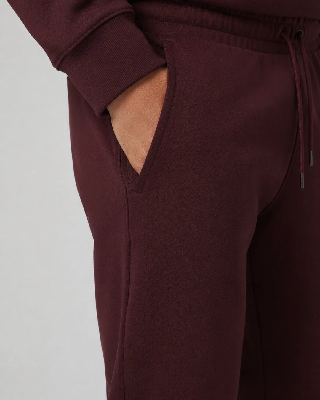 Plum Stack: Cotton Hoodie & Jogger Set