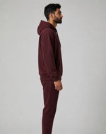 Plum Stack: Cotton Hoodie & Jogger Set