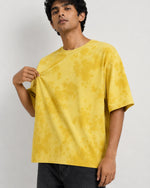 Saffron Drip: Tie Dye Oversized T-Shirt