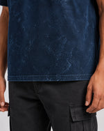 Tidal Crackle Acid Wash Oversized T-Shirt