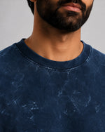 Tidal Crackle Acid Wash Oversized T-Shirt