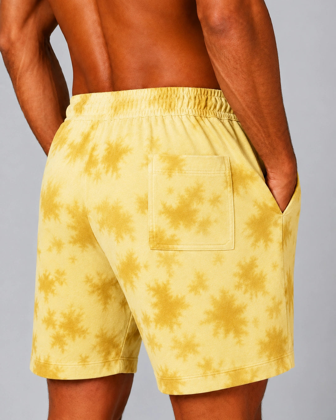 Saffron Drip: Tie Dye Shorts