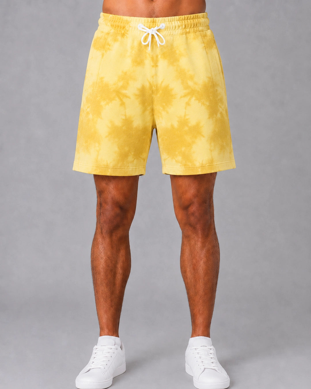 Saffron Drip: Tie Dye Shorts