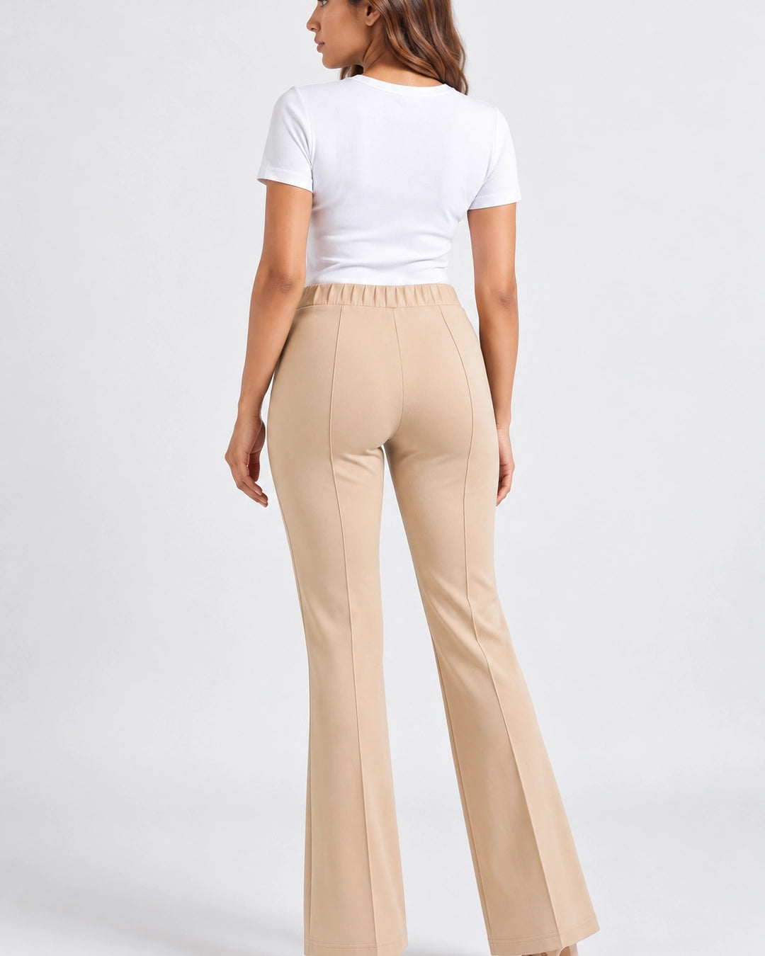Sand Flare Bootcut Trousers