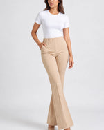 Sand Flare Bootcut Trousers
