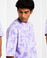 Lilac Drift: Tie Dye Oversized T-Shirt