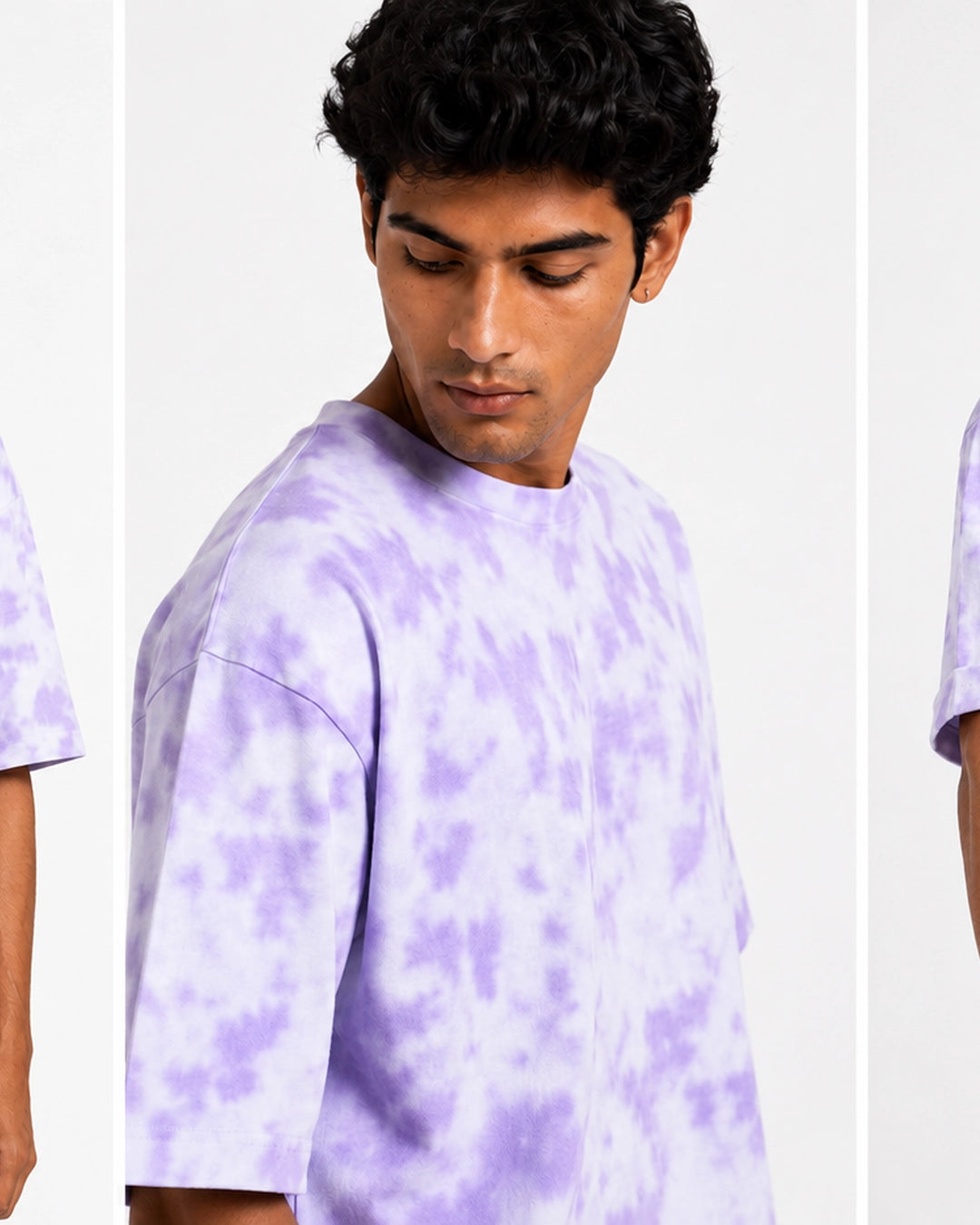 Lilac Drift: Tie Dye Oversized T-Shirt