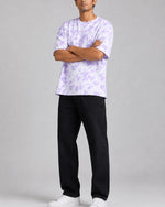 Lilac Drift: Tie Dye Oversized T-Shirt